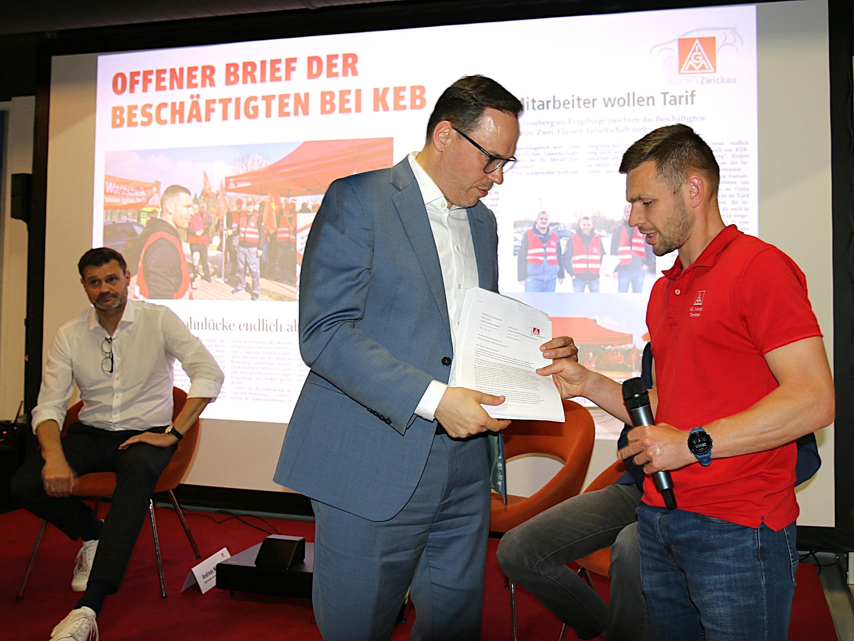 Belegschaft von KEB Antriebstechnik wendet sich an Politik