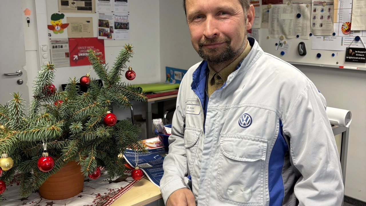 VW-Mitarbeiter der ersten Stunde, heute Betriebsrat und engagierter Gewerkschafter: Mirko Hummel.