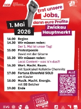 Programm 1. Mai 2026 Zwickau