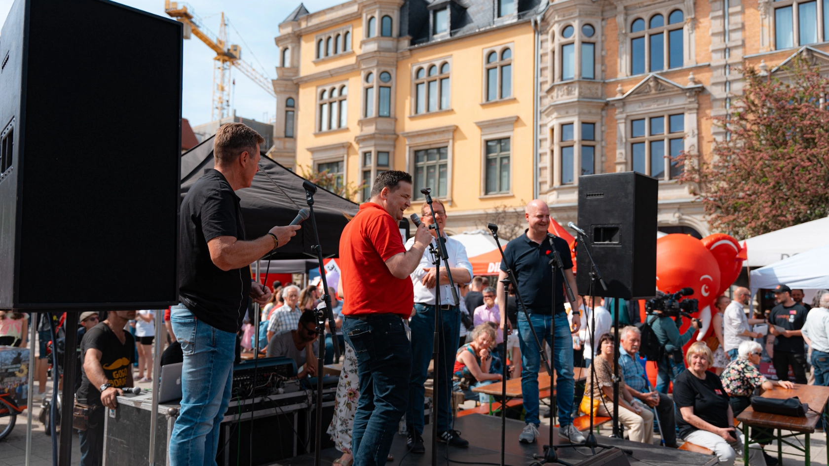 Eindrücke vom 1. Mai in Zwickau, Plauen und Aue.