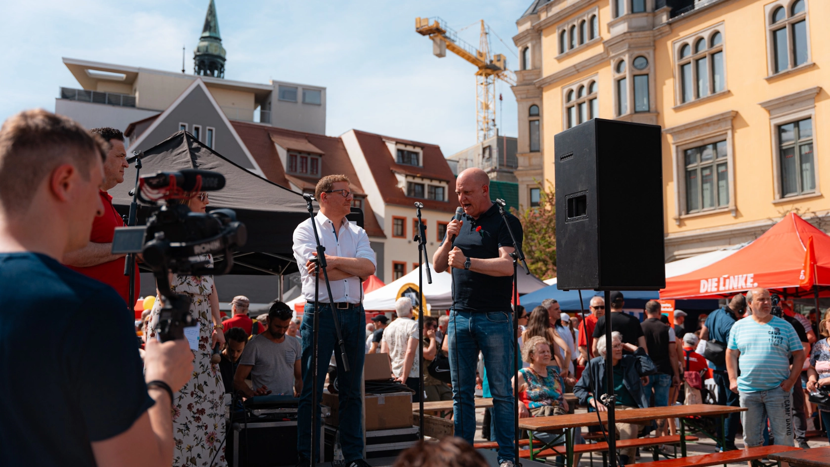 Eindrücke vom 1. Mai in Zwickau, Plauen und Aue.