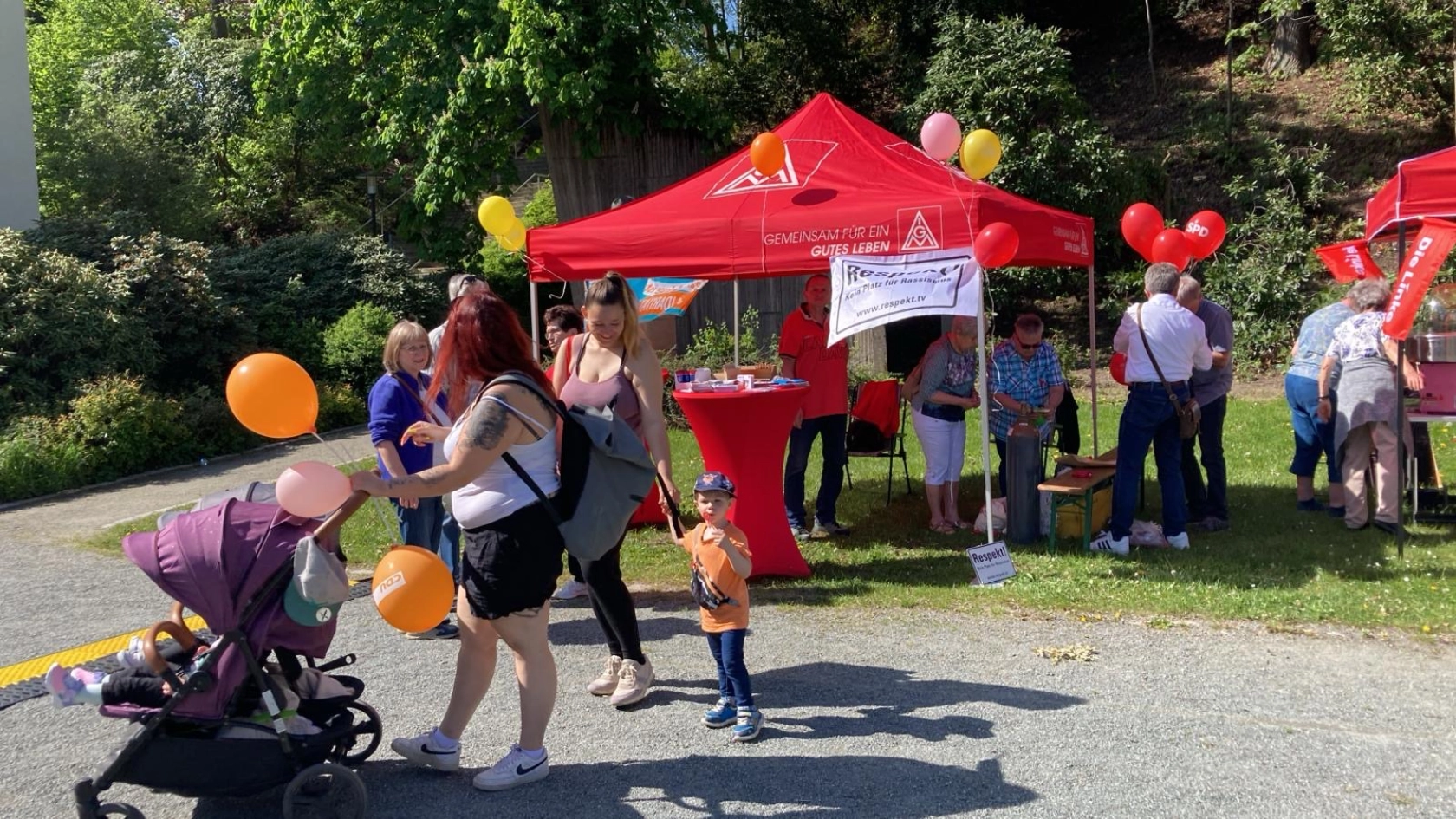 Eindrücke vom 1. Mai in Zwickau, Plauen und Aue.