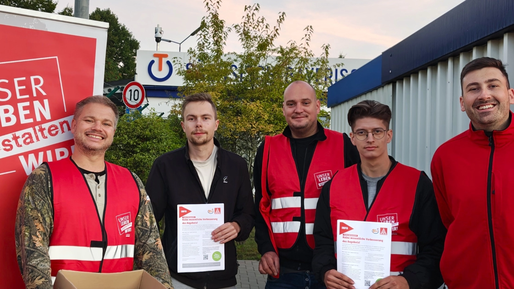 Toraktion Tarifverhandlungen SBG Neumark