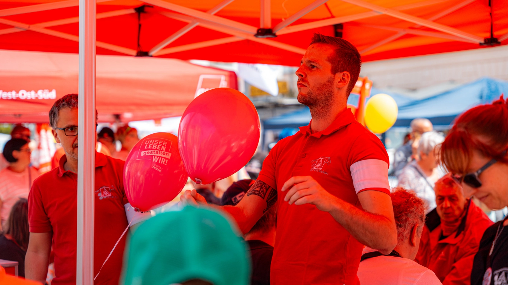 Eindrücke vom 1. Mai in Zwickau, Plauen und Aue.