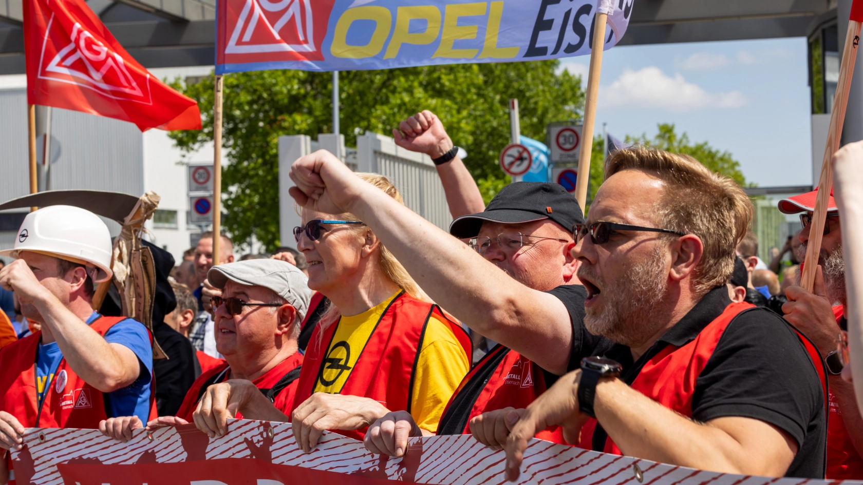 Protestaktion VW-Werk Zwickau