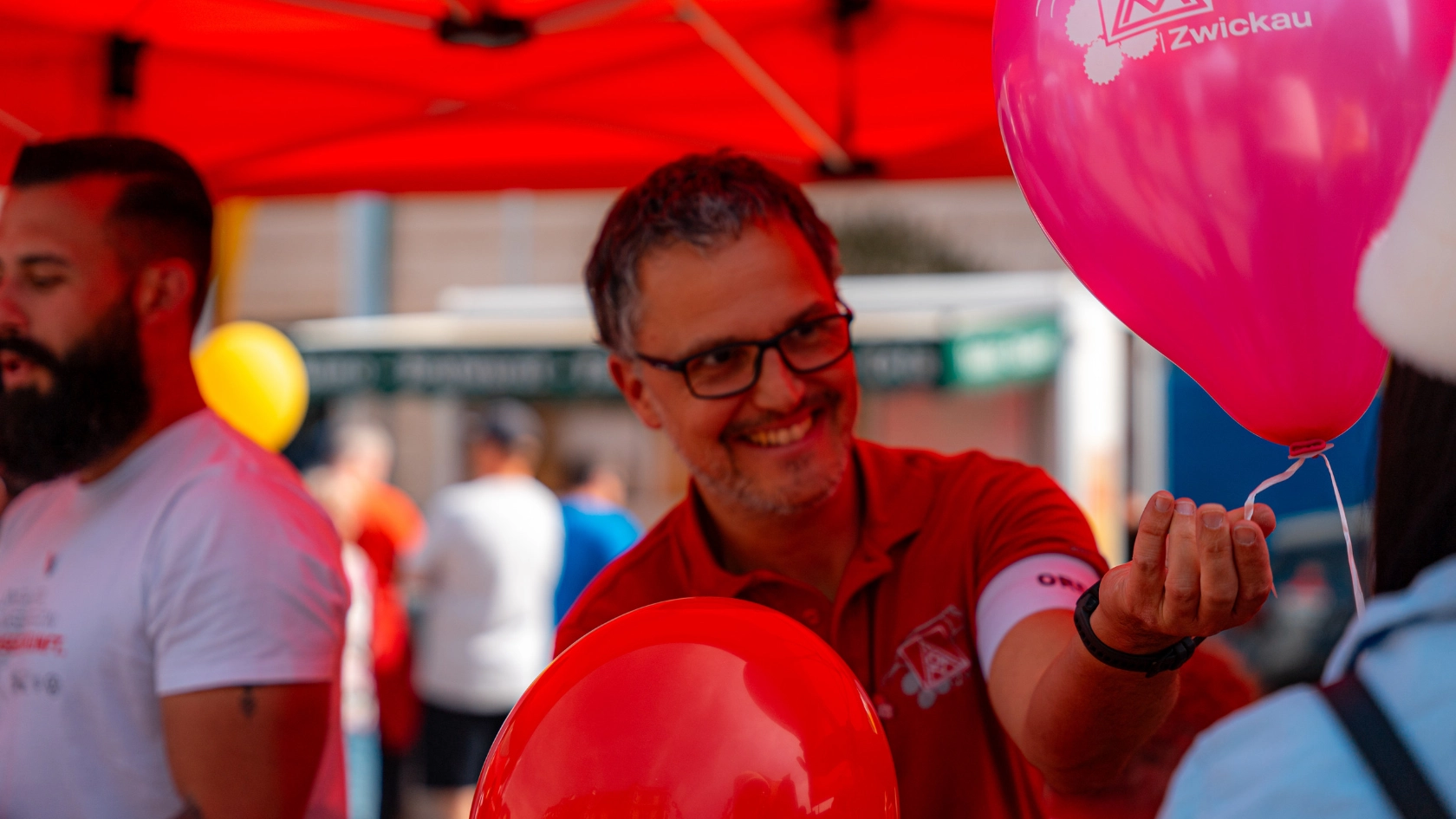 Eindrücke vom 1. Mai in Zwickau, Plauen und Aue.