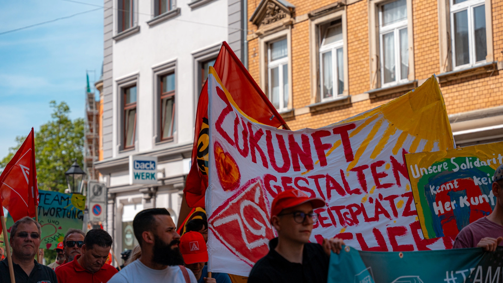Eindrücke vom 1. Mai in Zwickau, Plauen und Aue.