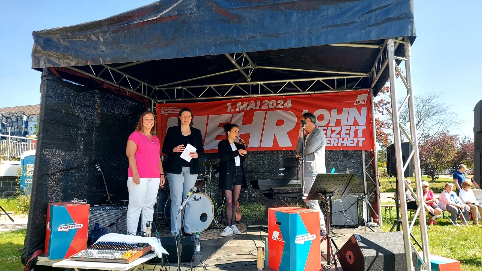 Eindrücke vom 1. Mai in Zwickau, Plauen und Aue.