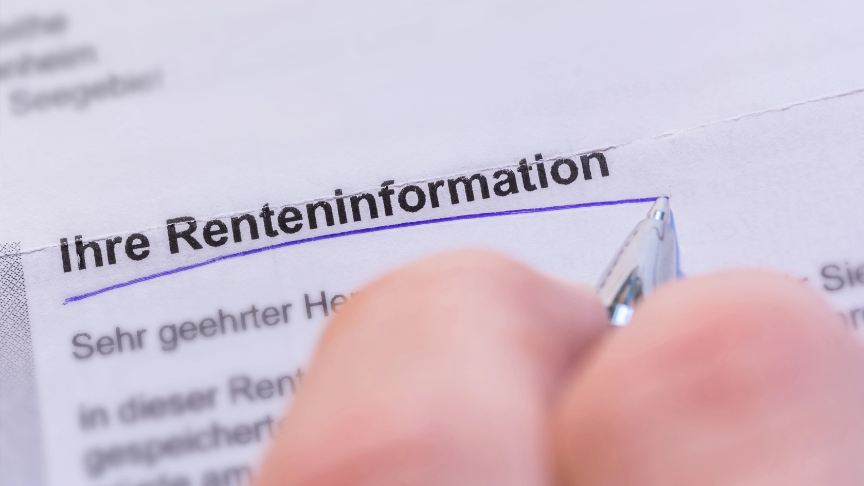 Die jährliche Renteninformation