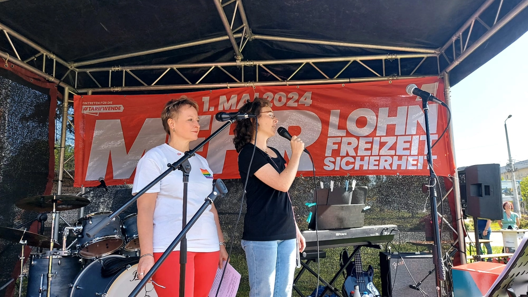 Eindrücke vom 1. Mai in Zwickau, Plauen und Aue.