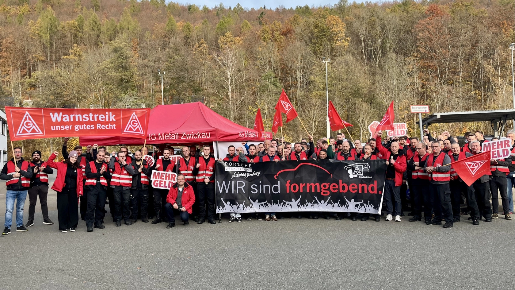 Warnstreik Porsche Werkzeugbau