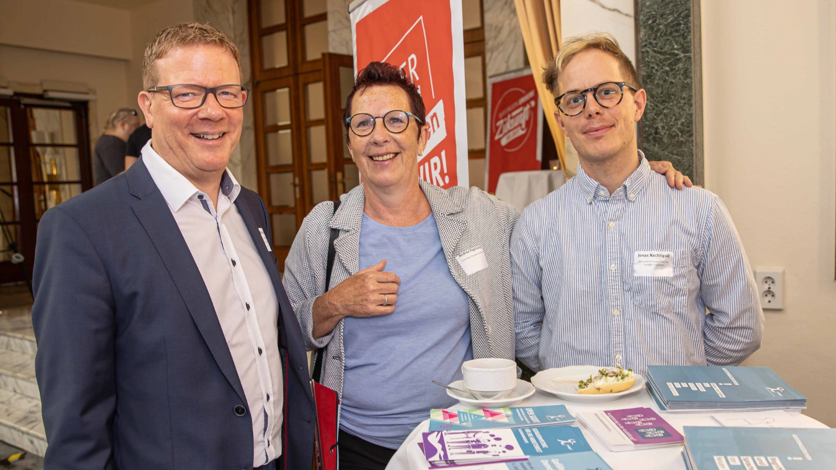 Konferenz Unsere Arbeit. Unsere Zukunft. Mitbestimmung in Umbruchzeiten Betriebsrätenetzwerke im Dialog - eine Kooperationsveranstaltung von sieben sächsischen BB-Netzwerken aus dem Spektrum der IG Metall. Hotel Chemnitzer Hof in Chemnitz am 23.05.2024 Foto Pastierovic.