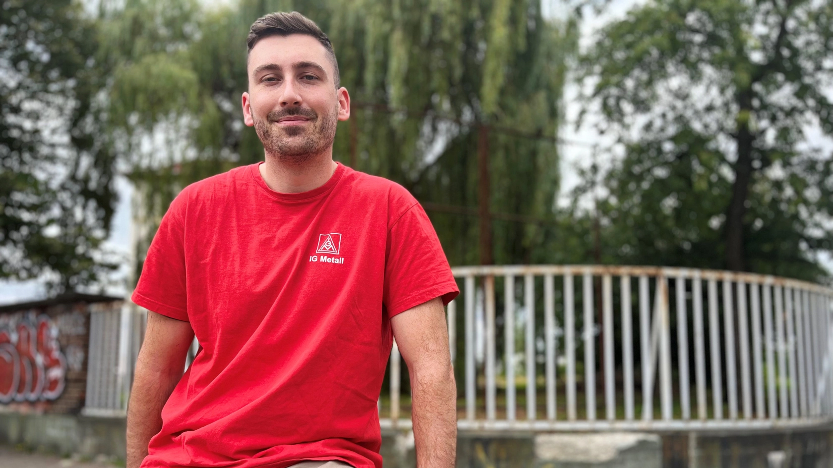 Sascha Romanowski ist der neue Jugendsekretär der IG Metall Zwickau.