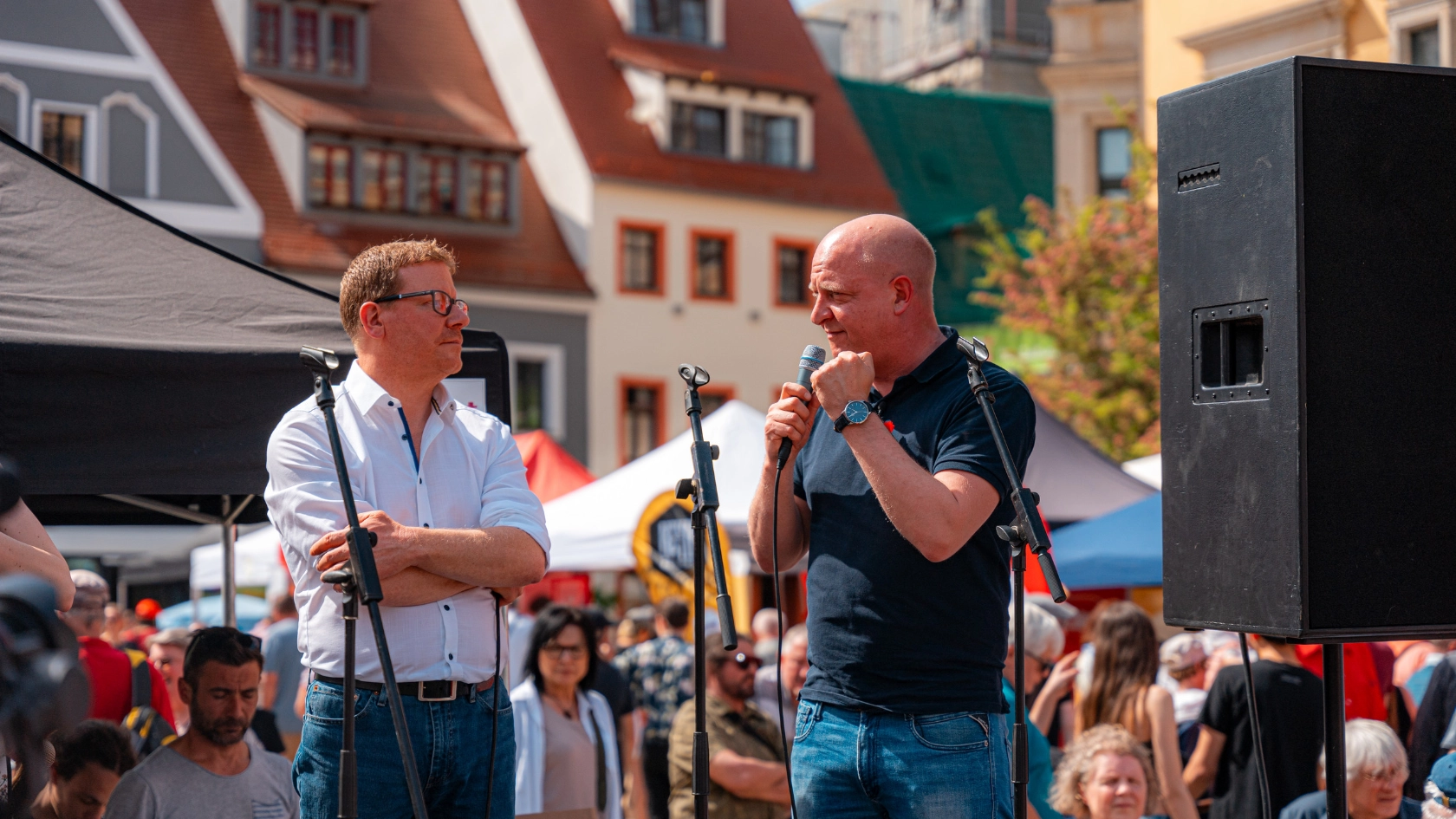 Eindrücke vom 1. Mai in Zwickau, Plauen und Aue.