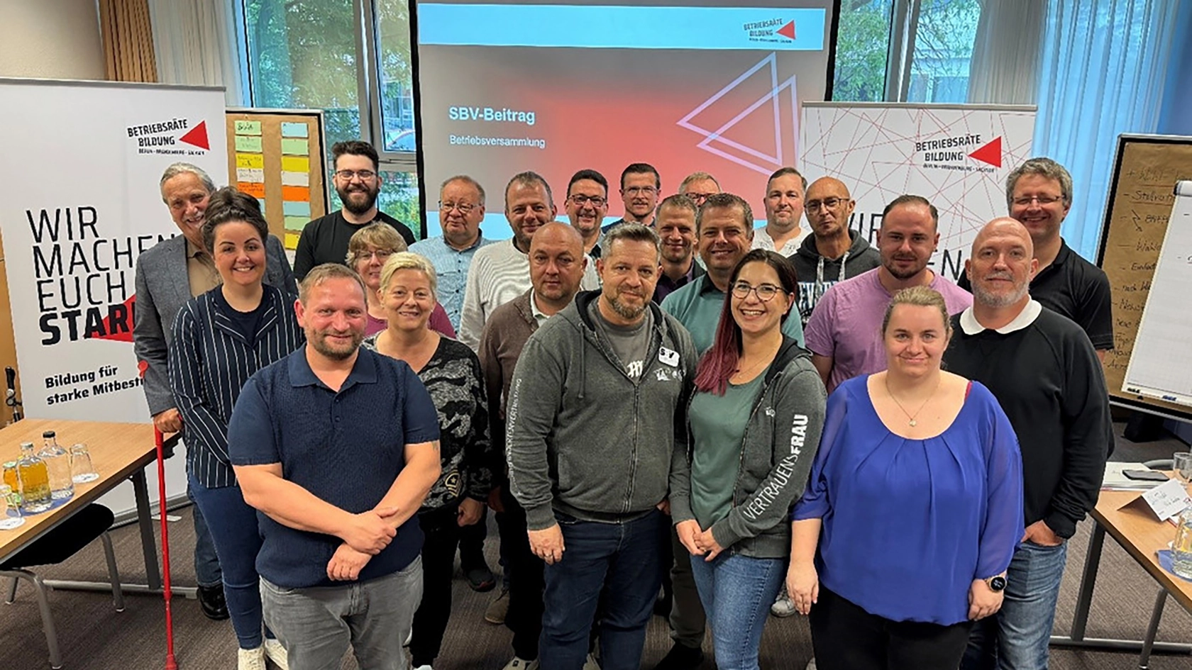 Schwerbehinderte und Betriebsräte aus dem Bezirk Berlin-Brandenburg-Sachsen auf ihrem Treffen in Dre