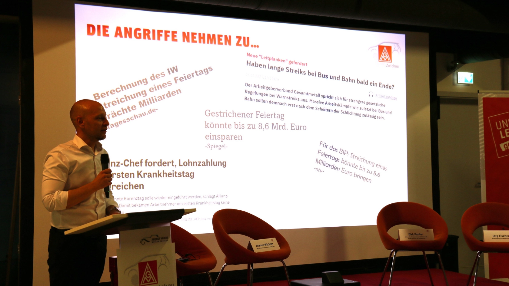 Delegierte debattieren mit Sachsens Wirtschaftsminister