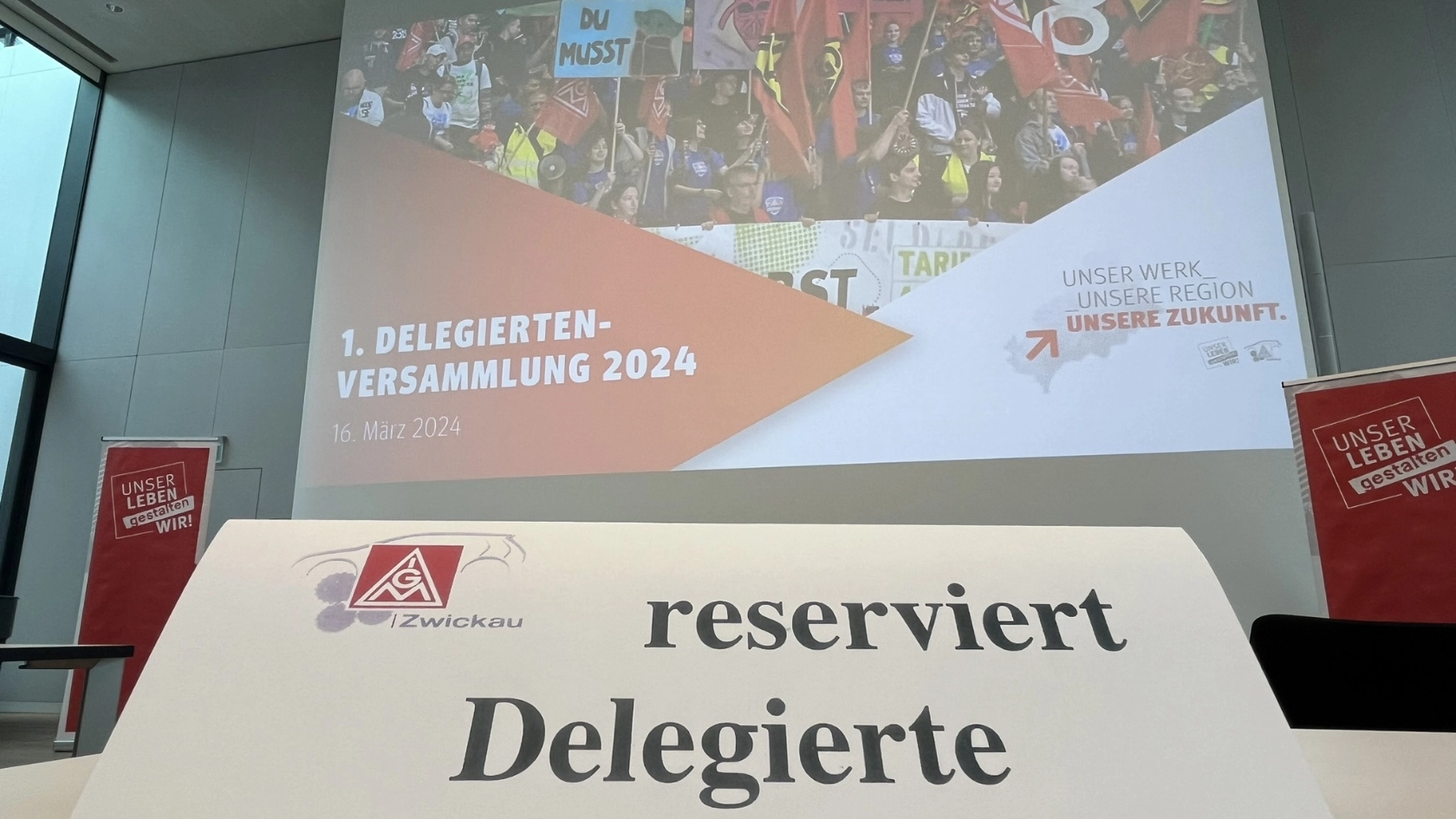 Erste Delegiertenversammlung des Jahres 2024 im Zwickauer Rathaus. Fotos: IG Metall Zwickau