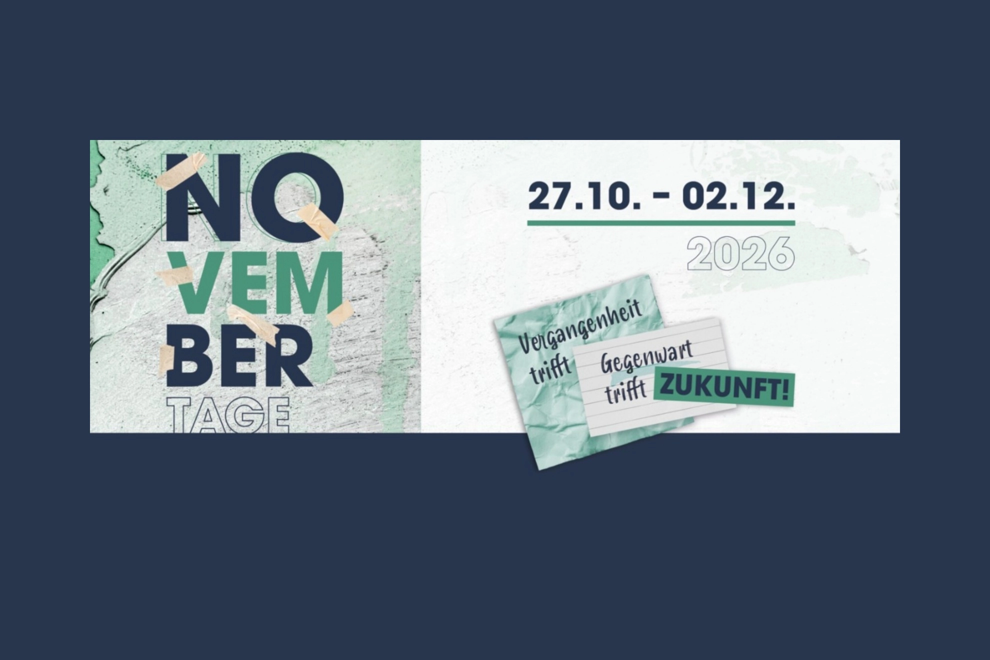 Novembertage 2026 mit Rahmen