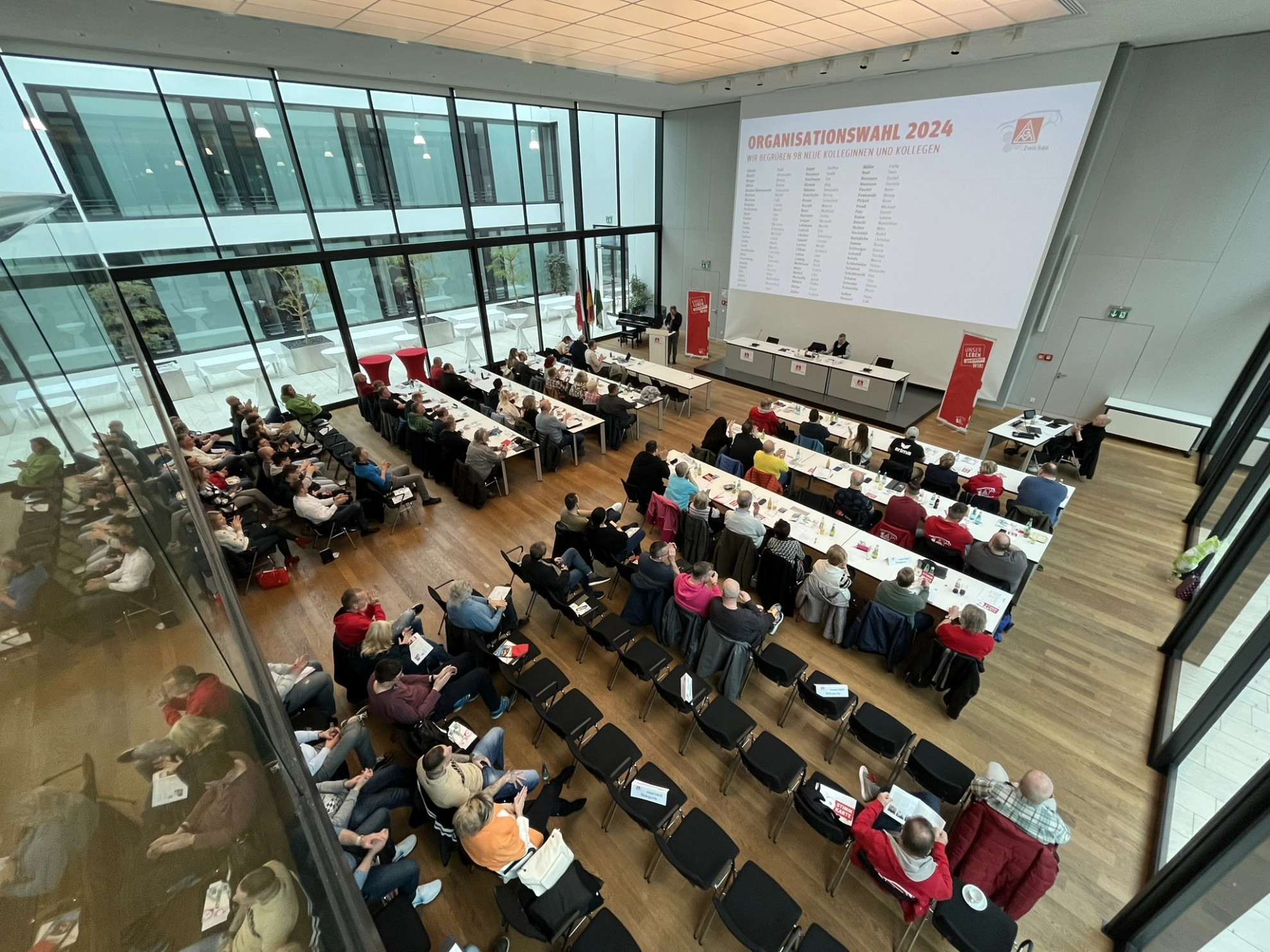 Erste Delegiertenversammlung des Jahres 2024 im Zwickauer Rathaus. Fotos: IG Metall Zwickau