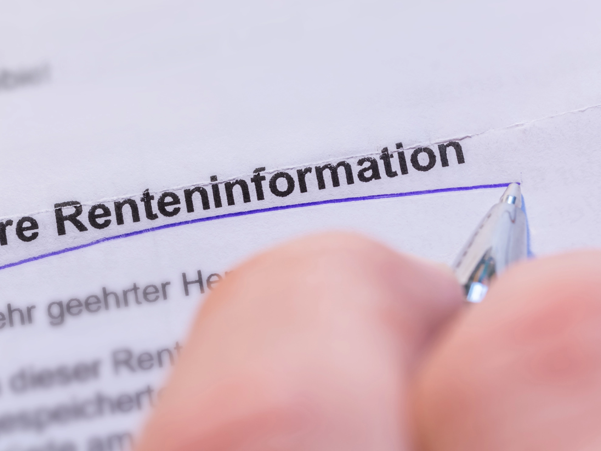 Die jährliche Renteninformation