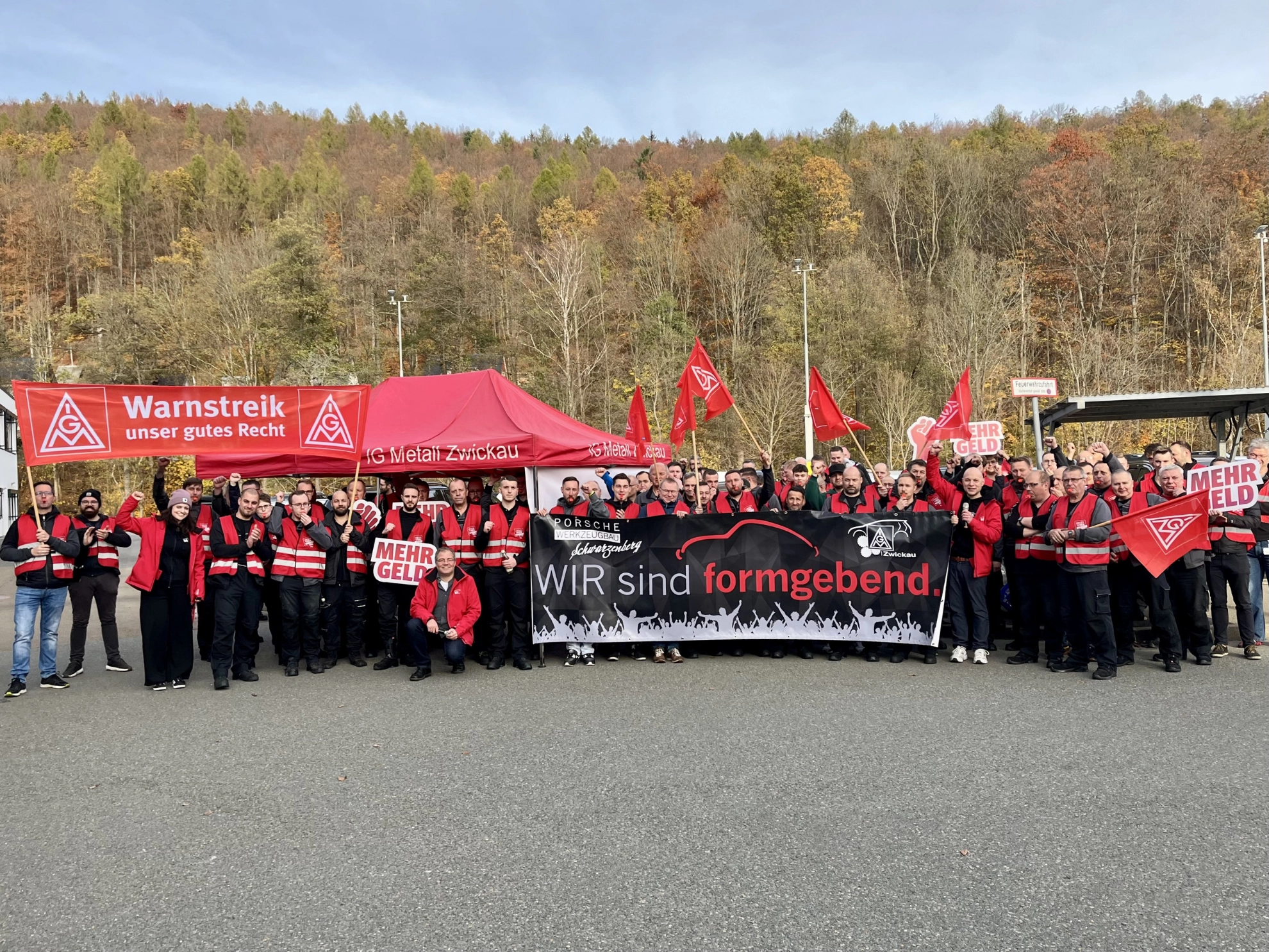 Warnstreik Porsche Werkzeugbau