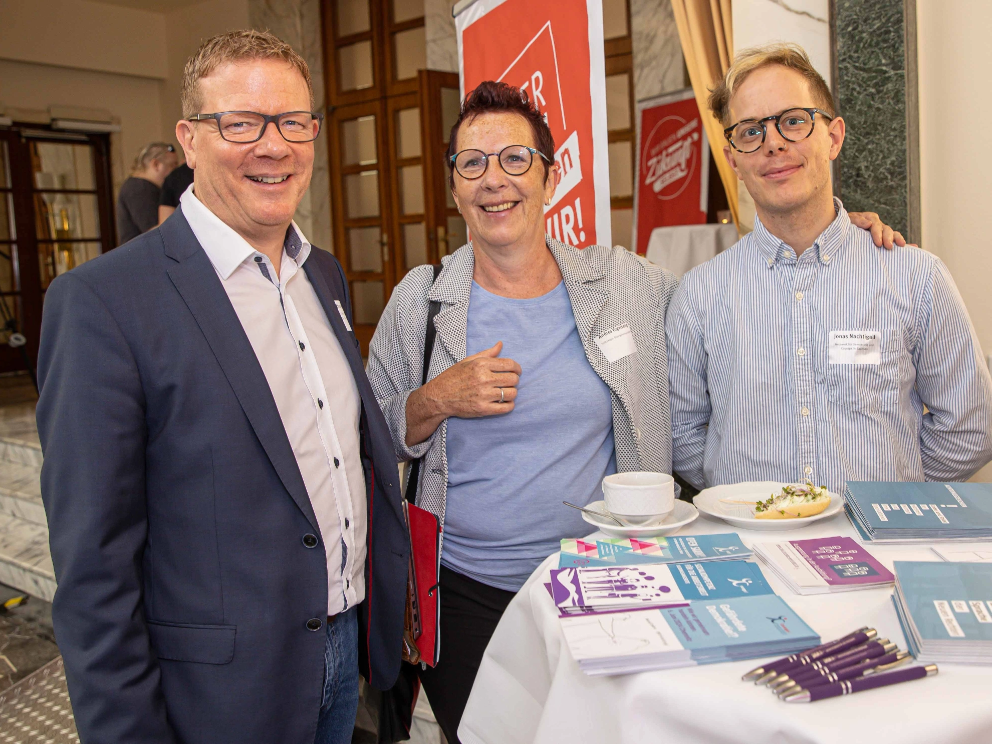Konferenz Unsere Arbeit. Unsere Zukunft. Mitbestimmung in Umbruchzeiten Betriebsrätenetzwerke im Dialog - eine Kooperationsveranstaltung von sieben sächsischen BB-Netzwerken aus dem Spektrum der IG Metall. Hotel Chemnitzer Hof in Chemnitz am 23.05.2024 Foto Pastierovic.