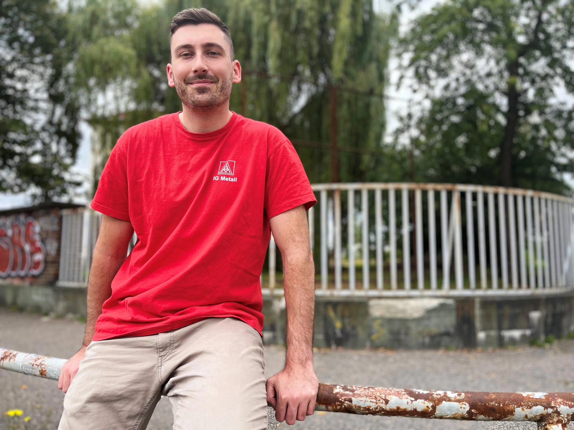 Sascha Romanowski ist der neue Jugendsekretär der IG Metall Zwickau.