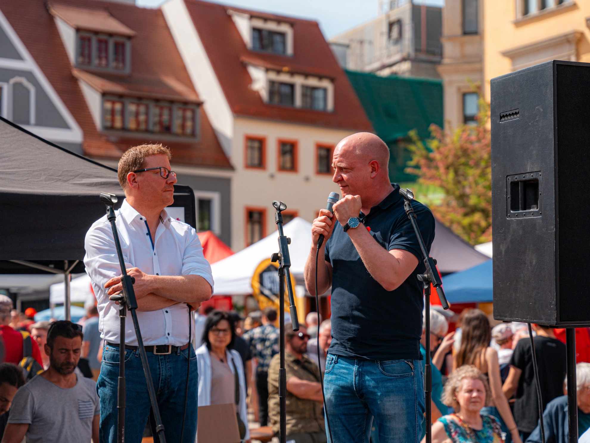 Eindrücke vom 1. Mai in Zwickau, Plauen und Aue.