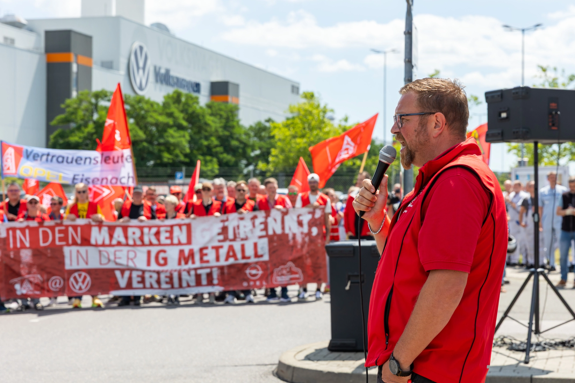 Protestaktion VW Zwickau