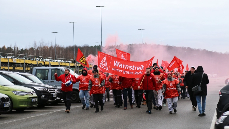 Warnstreik VW