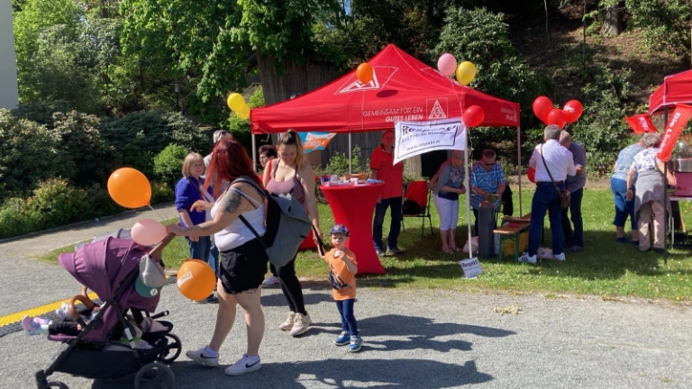 Eindrücke vom 1. Mai in Zwickau, Plauen und Aue.