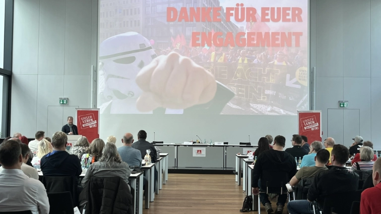 Erste Delegiertenversammlung des Jahres 2024 im Zwickauer Rathaus. Fotos: IG Metall Zwickau