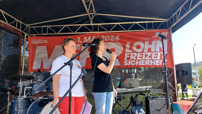 Eindrücke vom 1. Mai in Zwickau, Plauen und Aue.