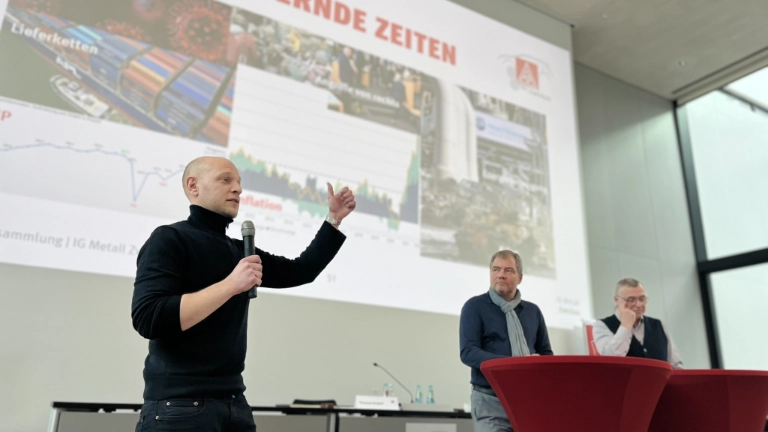 Erste Delegiertenversammlung des Jahres 2024 im Zwickauer Rathaus. Fotos: IG Metall Zwickau