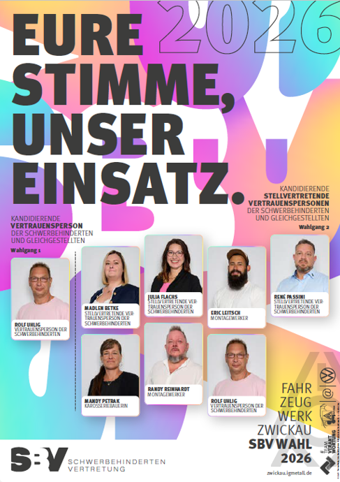 Plakat SBV Wahl Zwickau